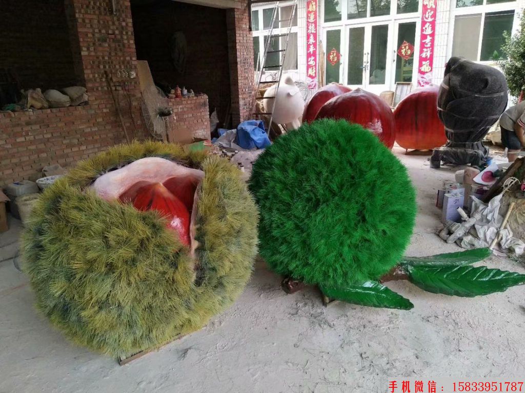 玻璃钢仿真栗子雕塑,栗子雕塑制作3 玻璃钢仿真栗子雕塑,栗子雕塑制作3